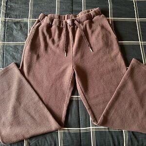 Women's COMFRT Casual Knit Drawstring Pants - Brown